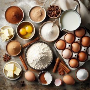 Cinnamon Cake ingredients 