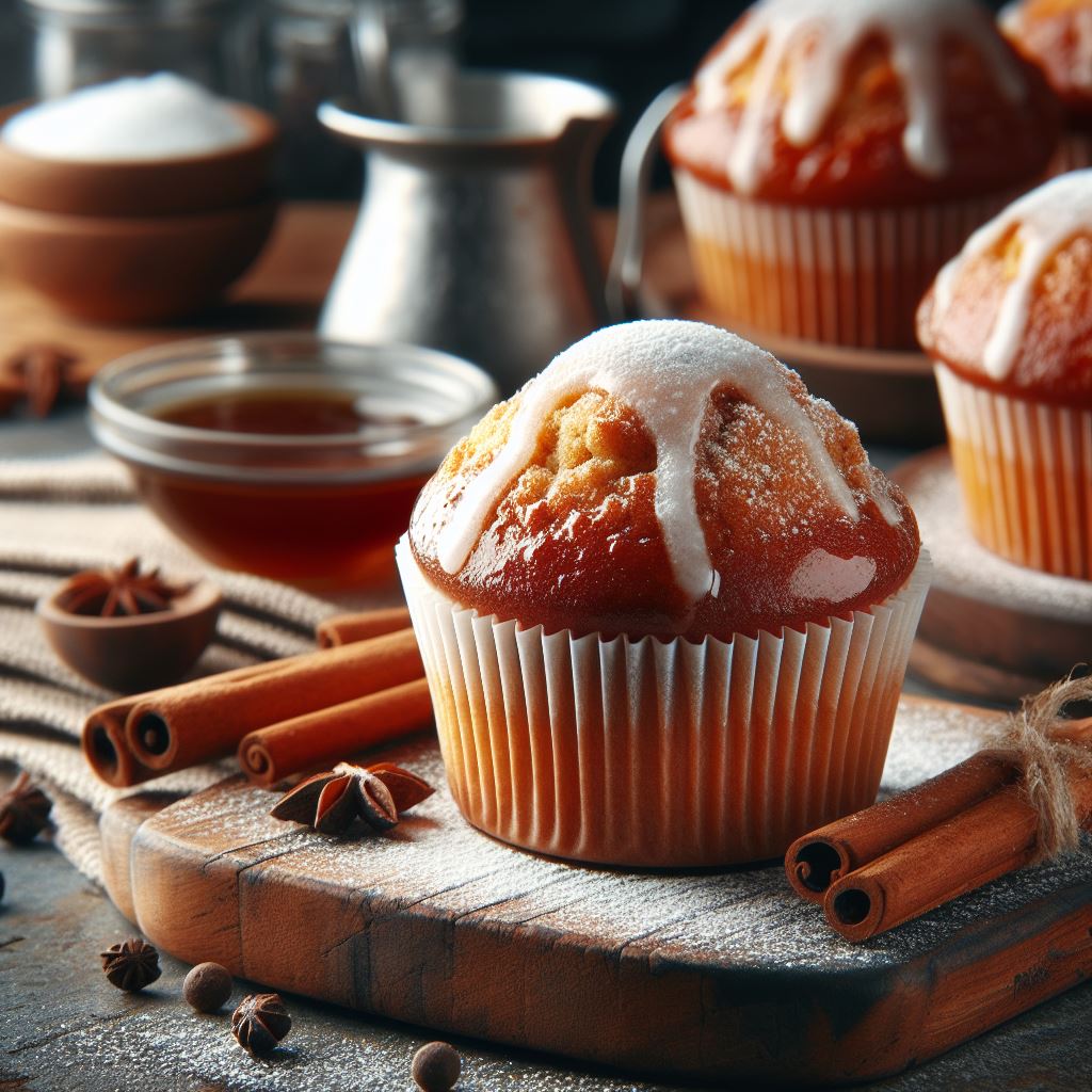 Cinnabon Muffins with a Creamy Glaze