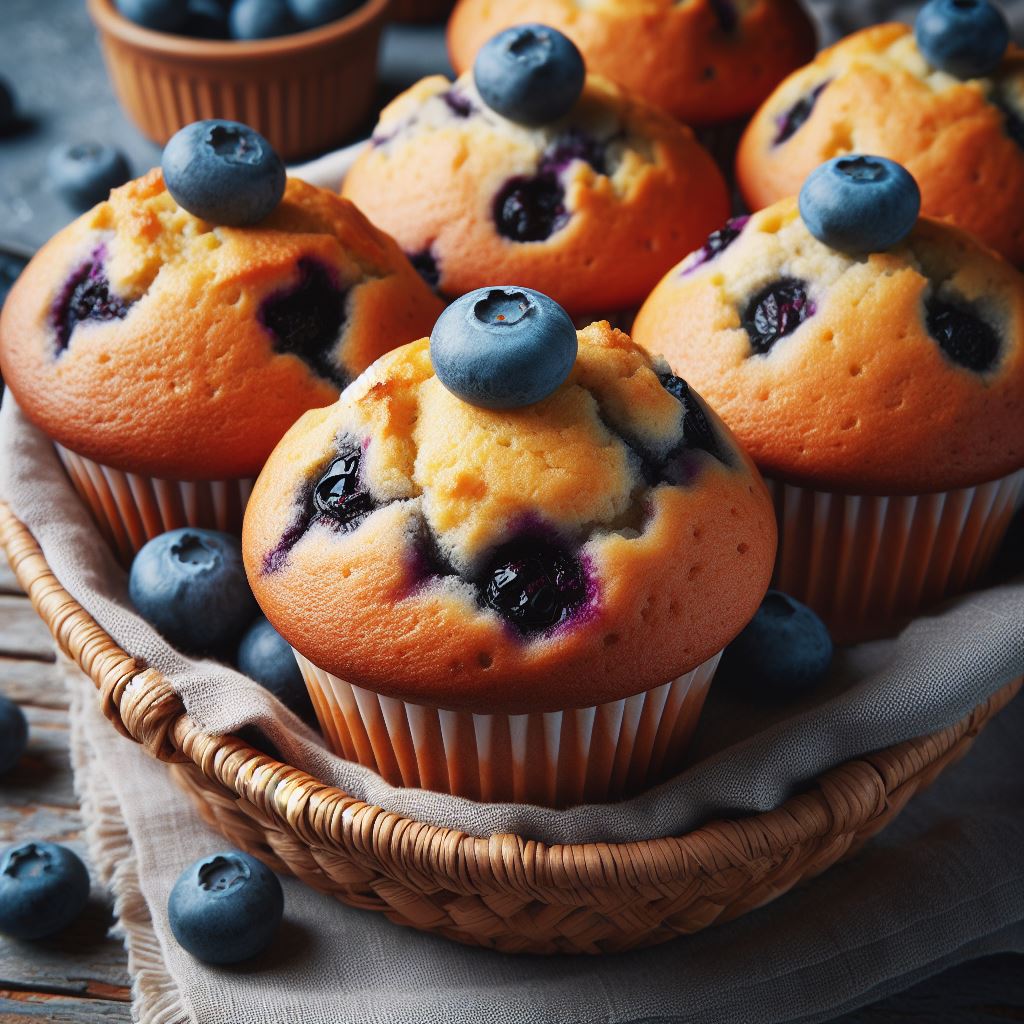 Delightful Homemade Blueberry Muffins!